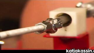 Katja Kassin gets strap and Bdsm Masturbating Toy Machine