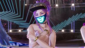 [mmd] Secret Number - Who Dis Sexy Naked Dance League of Legends Uncensored Hentai