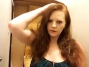 Beautiful red head Smoking part 2 smoking fetish