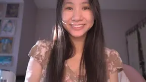 Cute Asian girl ASMR POV - Reading with a naughty twist