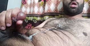 Cumming a Heavy Load on My Hairy Body