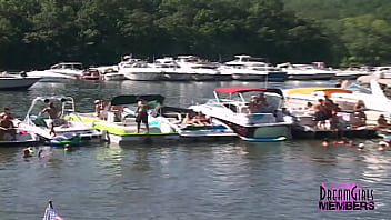 Hot Girls Play Naked On A Boat During Labor Day