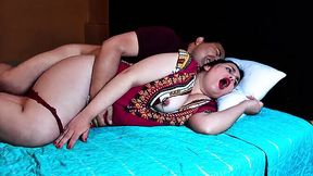 Curvy Indian stepmom's juicy hips take a wild ride