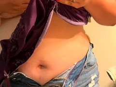 Busty Latin Babe Oils Her Big Boobs And Booty