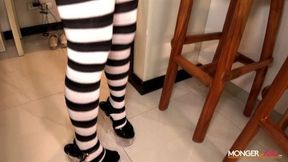 Cute Filipina maid gets fucked after her interview