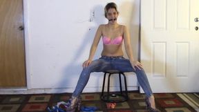 Briella gags herself!