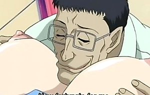 Hentai sweet blonde gets tied up and huge tits played with