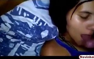 Novinha primeiro boquete na grande piroca