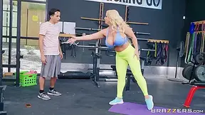 Curvy Stepmom With Huge Melons Fucked Through Her Yoga - Alura Jenson And Ricky Spanish