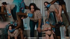 Snobby Muscle Teacher Brandi Mae Dominated and Punished