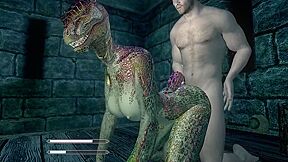 Car Toon - Lusty Argonian Maid Spreads Her Legs