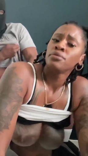 Big titty milf gives blowjob then gets fucked doggy style   Clip 1