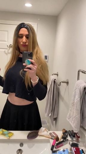 Crossdresser Makeover Transformation Into Woman by Girlfrien