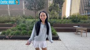 Complete Girlfriend Experience: Petite Teen Bianca Bang &quot_Put that Huge Cock in My Pussy&quot_ Public POV