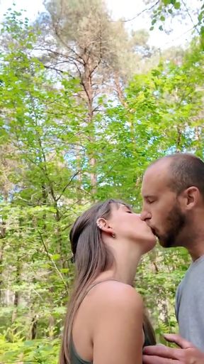 Captivating moment from &quot;Double blow jobs in the woods&quot;