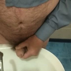 Old teacher masturbates in the toilet (Ukraine)