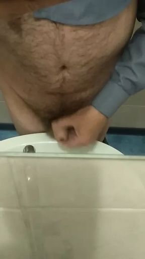 Old teacher masturbates in the toilet (Ukraine)