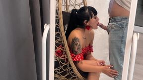 He showed his dick and a second later it was already inside her