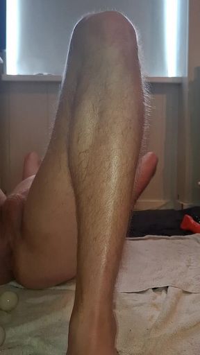 Solo Gay Twink - Fisting Dildo, Sportsocks in Ass and Triple Anal Dildo