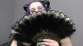Feather fan tease