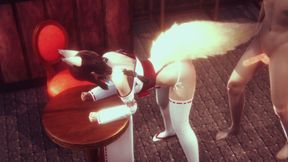 Petite Japanese Shrine Maiden Gets Her Tight Ass Destroyed