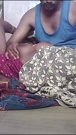 Thrilling moment from &quot;Indian village house wife hot kissing housband&quot;