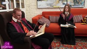 Hermione seduced Harry with athroat job during a couple's get-together Nicole Murkovski