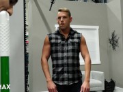 Hunk Down On His Luck Given A Warm Mouth & Hairy Hole - Shane Cook, Andrew Miller - NextDoorStudios