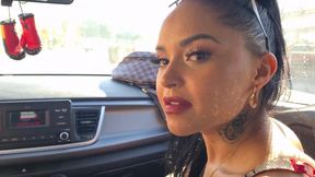 Horny latina gets fucked like doggystyle till creampie