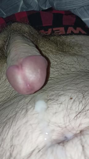 Jerking off until I unload a cumshot on my belly