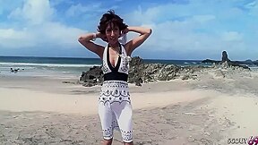 Anorexic Japanese Mature Gilf Give Stranger Boy A Pov Blowjob At Beach Before Get Intense Orgasm In Full Uncensored Jav Porn