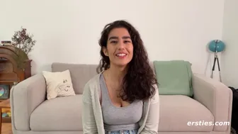 Luna Gets Wet Watching Porn & Fingering Her Hairy Pussy