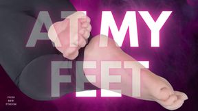 At My Feet - A BBW Goddess Foot Worship Experience from Goddess Anna, Your Posh English FinDom