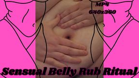 SSBBW Rachel's Sensual Belly Rub Ritual with Lotion MP4 640x360