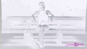 Dainty Nyxi Leon and Sarina Havok at gangbang trailer