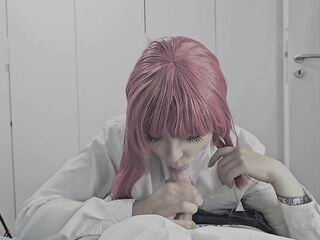 Makima Unleashed – Private Cosplay Session in Hotel Room