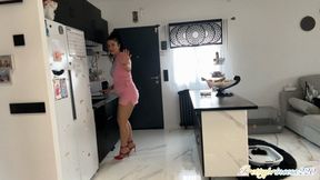 playing in pantyhose and peeing a lot
