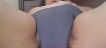 MILF Masturbating Her Clitoris Under Her Dirty Panties