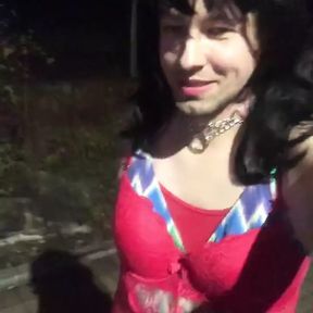 Walking down the Street as a little Sissy bitch