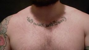 Jacked, Tattooed Step-Daddy nipple play and worship