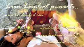 Soft warm kisses and gentle ball massage lead to a CFNM threesome with amazing cumshots in their hands