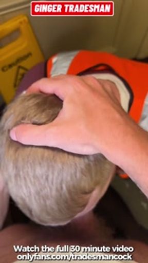 Construction site XL creampie cum dump Ginger Tradesman takes workmates huge cock and load