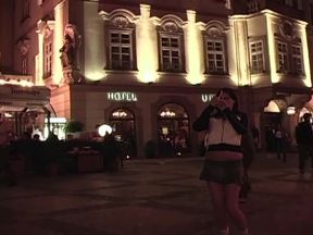 Blonde Slut in Pentagram Ritual Fucked Hard by Two Masked Studs