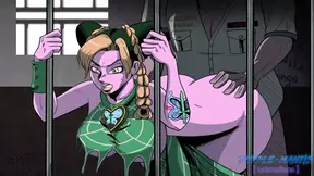 Jolyne Cujoh gets fucked hard in jail cell by Yoshikage Kira