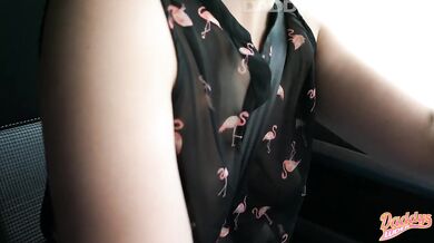 Juicing tour while driving! Caught fucking but he still cummed