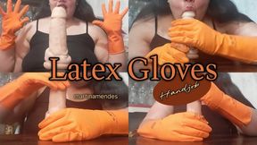 Latex Gloves Handjob
