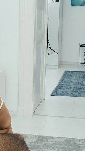 Hungarian Cougar MILF GILF Arwen Interracial Cum in Mouth Blowjob