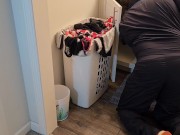 Caught the plumber sniffing my dirty panty In laundry, - (bbw ssbbw, Fat ass, big butt, thick ass)