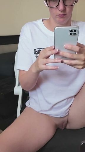 Hot Solo-Amateur masturbating and gaping Pussy #15   Clip 1