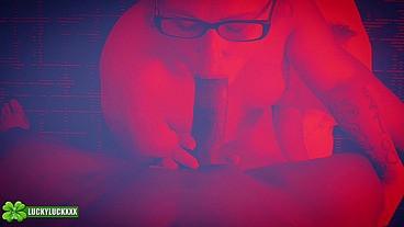 Lucky Gurl Brynn - Red Light Special POV Blowjob